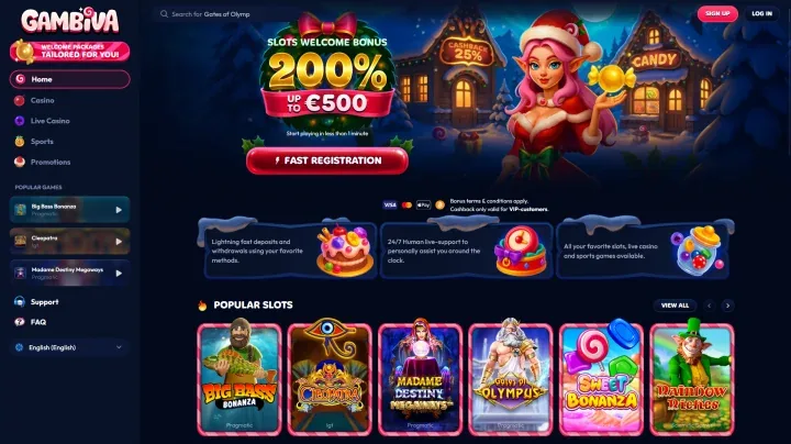 Gambiva — So sieht die Plattform aus