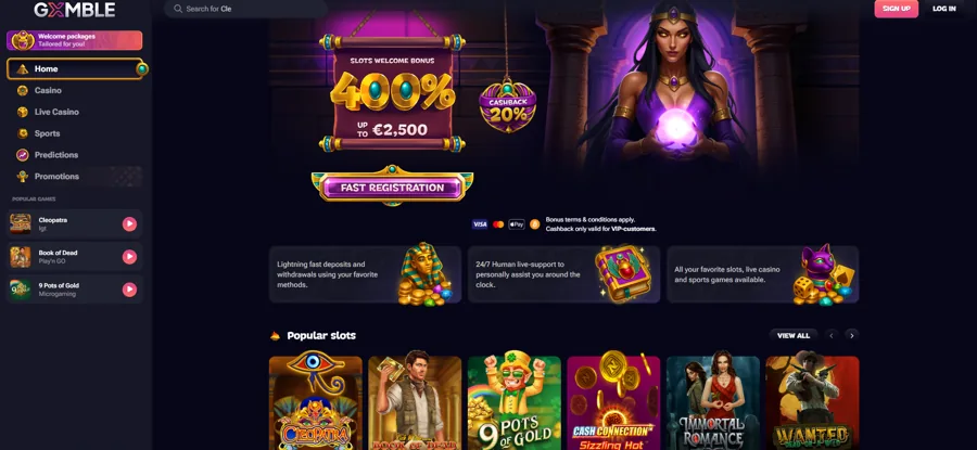 Gxmble — Anteprima della piattaforma