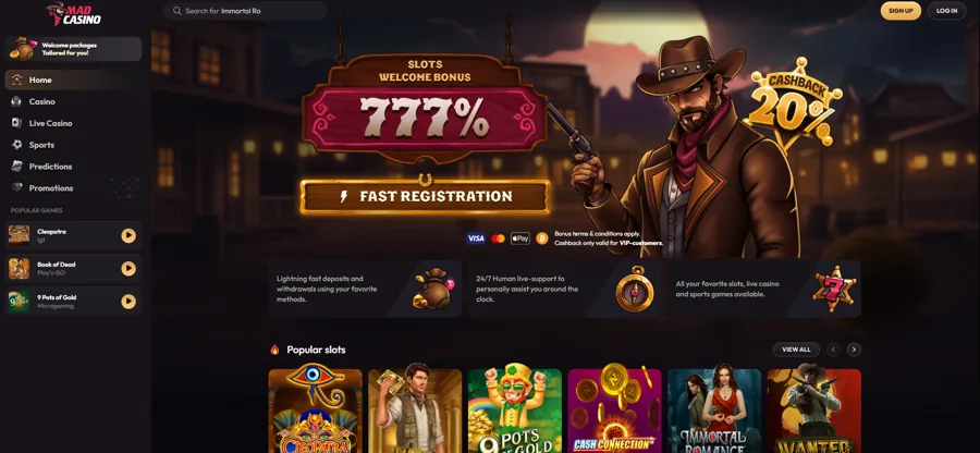 MadCasino — Así es la plataforma