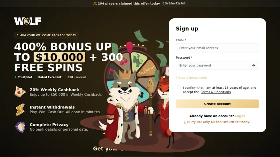 Wolf.io — Aperçu de la plateforme
